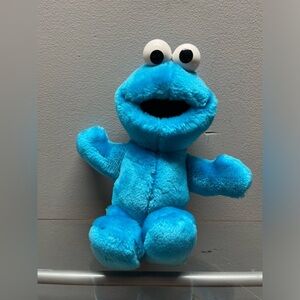 TYCO 1996 SESAME STREET TICKLE ME COOKIE MONSTER PLUSH 12" VIBRATES & TALKS!